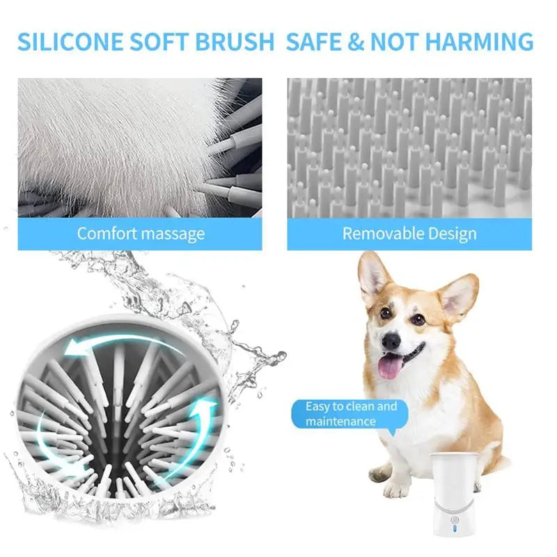 Revolutionary Automatic Dog Paws Cleaner - Portable Silicone Foot Washer for Small to Medium Dogs