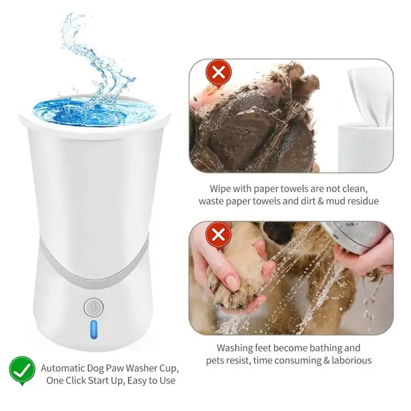Revolutionary Automatic Dog Paws Cleaner - Portable Silicone Foot Washer for Small to Medium Dogs